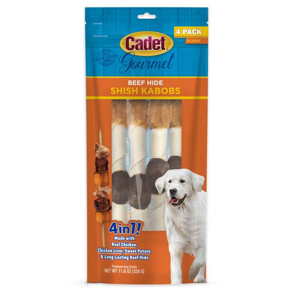 Cadet Gourmet Healthy Rawhide Flavored Twist Treats for Dogs 