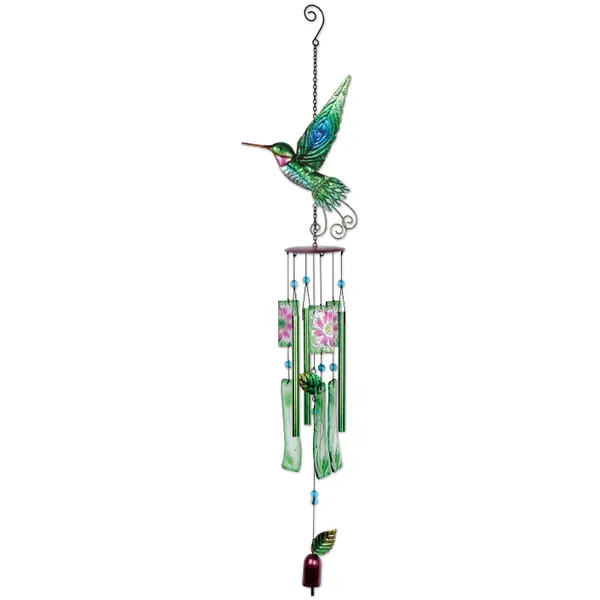 Flourish Filigree Hummingbird Wind Chime