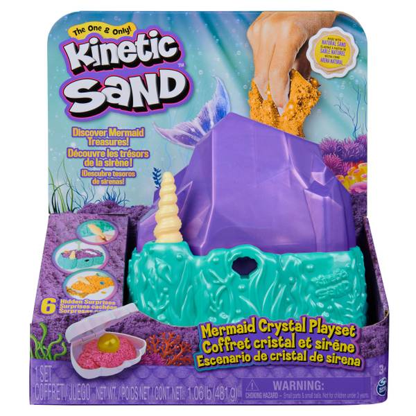 Kinetic Sand 1.06 lb Mermaid Crystal Playset - 6064333
