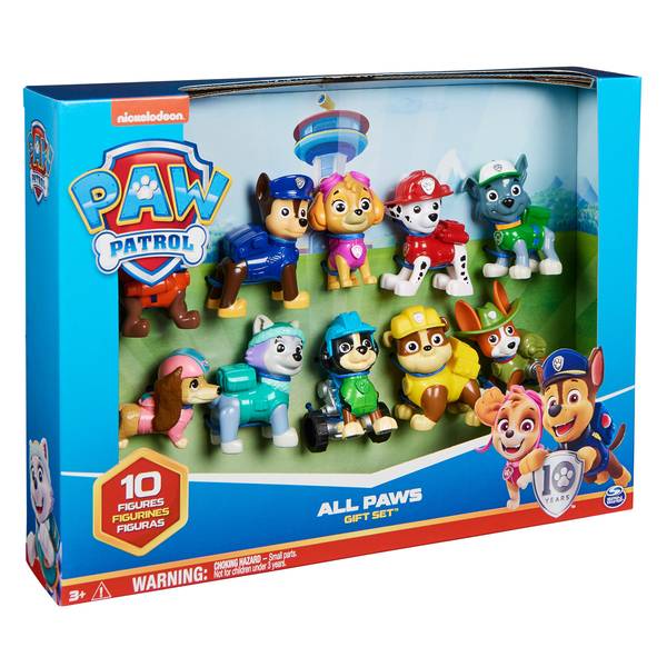 Paw Patrol 10th Anniversary All Paws On Deck Toy Figures Gift Pack -  6065255