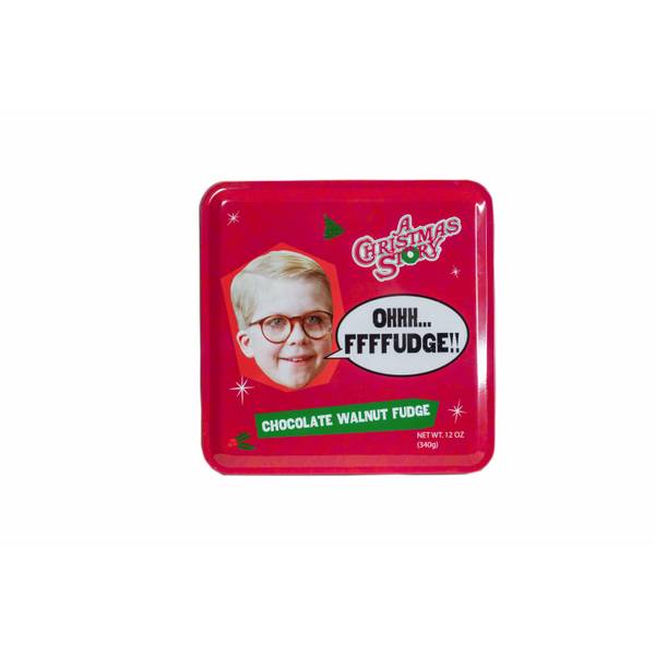 McJak 8 oz Chocolate Walnut Christmas Story Fudge Tin 10831 Blain's
