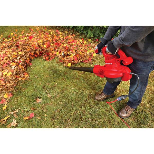 12 Amp Corded Blower/Vacuum/Mulcher With Collection Bag