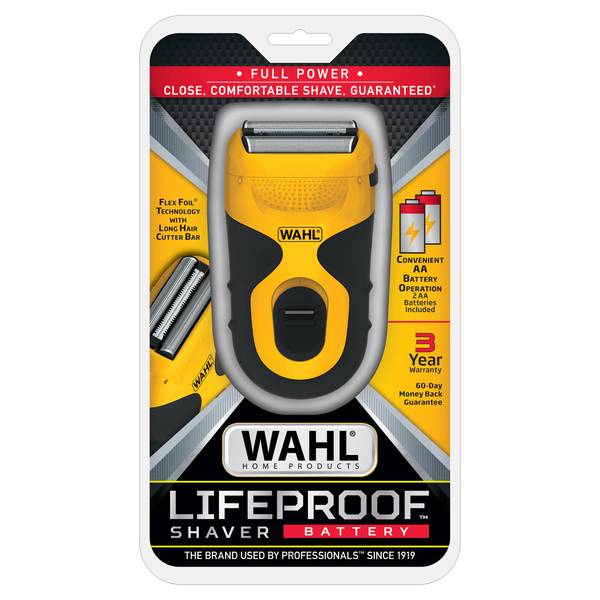 Wahl Lifeproof Lithium Ion Foil Shaver Waterproof Rechargeable Electric  Razor with Precision Trimmer for Mens Beard Shaving Trimming Grooming with  Long Run Time Quick Charge Model 7061-100