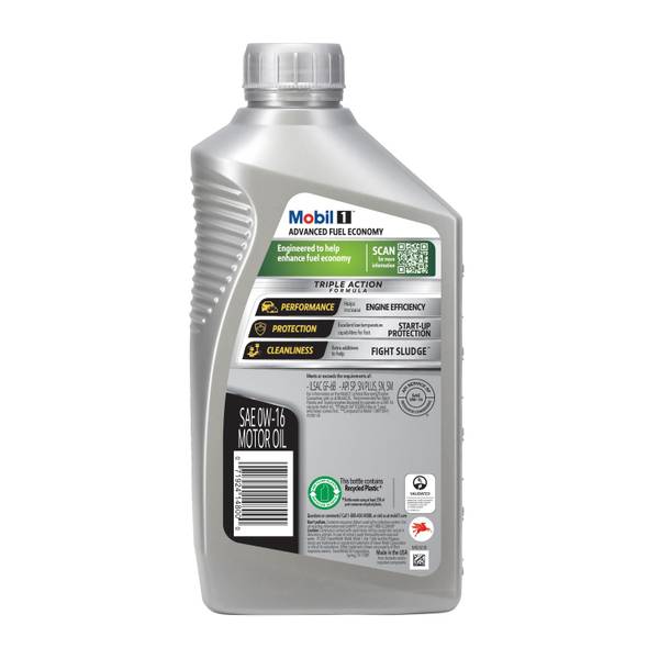 (。・н・ Mobil 1 1 Quart 0W-16 Advanced Fuel Economy Full Synthetic Motor