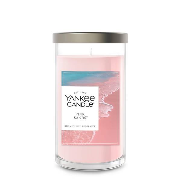 Photo of 14.25 oz Pink Sands Signature Pillar Candle