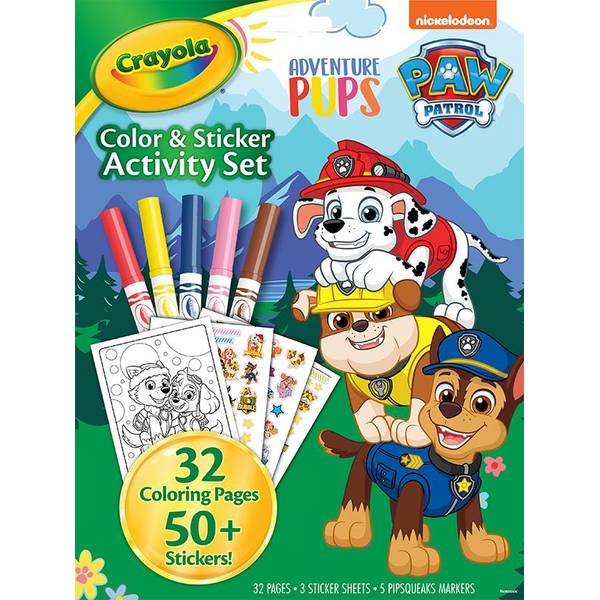 Crayola Paw Patrol Color & Sticker Activity Set