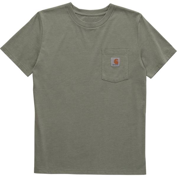 Carhartt Boy's Short-Sleeve Pocket T-Shirt, Jade Heather (310), XL ...