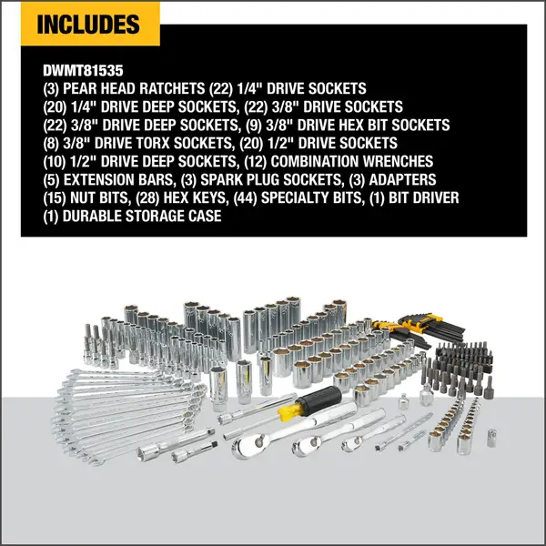 DEWALT 247-Piece Mechanics Tool Set - DWMT81535 | Blain's Farm & Fleet