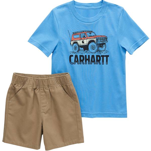 Toddler Boys' Carhartt Camo Shortall Set