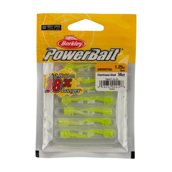 2 Packs Berkley Soft Fishing Power Bait 3.5 Power Tubes / Solid White