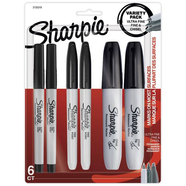 Sharpie Permanent Marker Metallic Fine Silver - 2 Count - Safeway