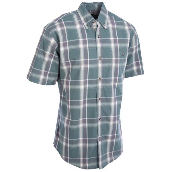 Men's Wrangler® Flannel Plaid Shirt in Vaporous Gray