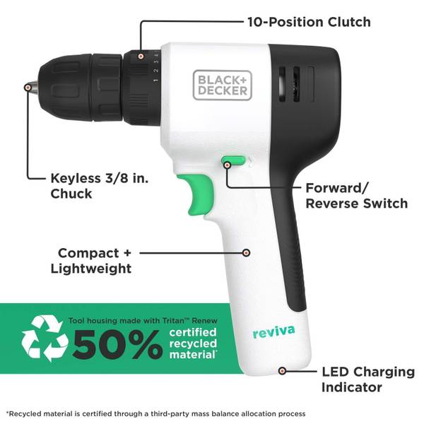 BLACK+DECKER Reviva 4-volt 1/4-in Cordless Screwdriver(Charger