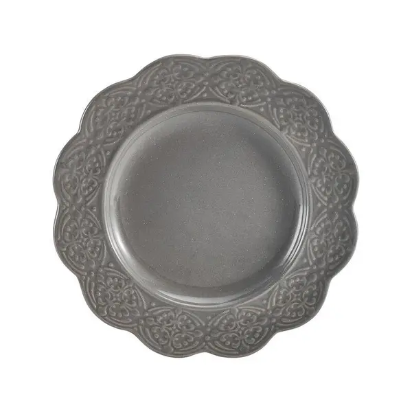 Lifetime Brands Felicity 12-Piece Dinnerware Set in Gray