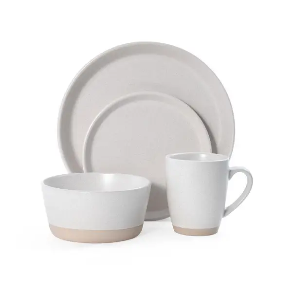 Lifetime Brands Felicity 12-Piece Dinnerware Set in Gray