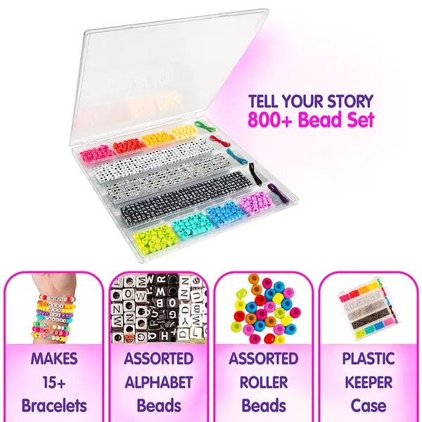 Rainbow Bead Box DIY Bracelet Kit  Jewelry Made by Me