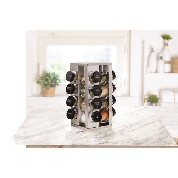 16-Bottle Revolving Spice Rack