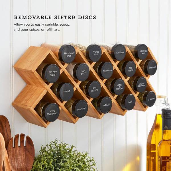 Kamenstein Warner 16 Jar Revolving Spice Rack, Countertop & Wall  Organization, Household