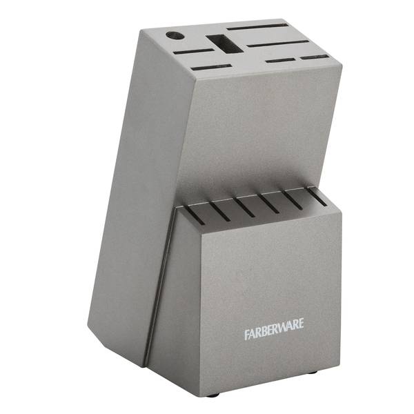 Farberware 15-piece Stamped Stainless Steel Knife Block Set 