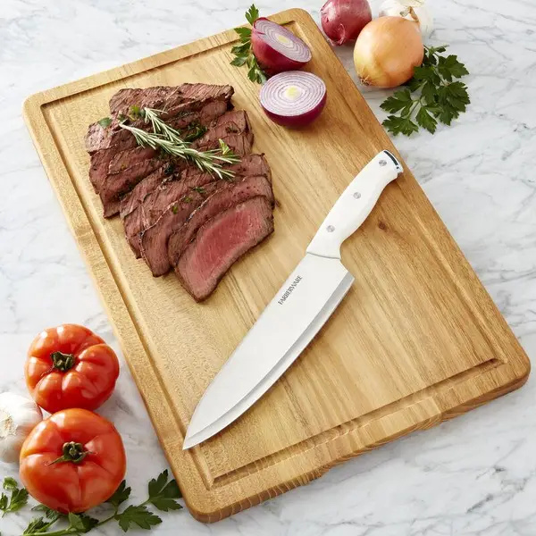 Farberware 12 Inch x 18 Inch Large Wood Cutting Board 