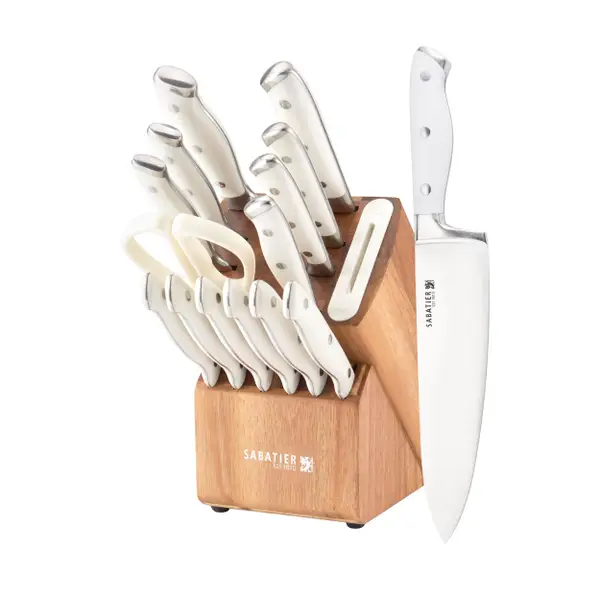 Pro Sabatier Knives Set of 3 with Sharpener