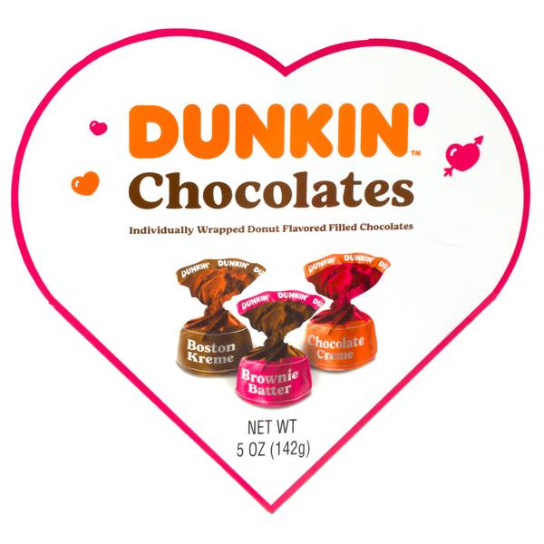 UPC 041376512438 product image for Frankford Candy 5 oz Dunkin' Chocolate Heart Box | upcitemdb.com