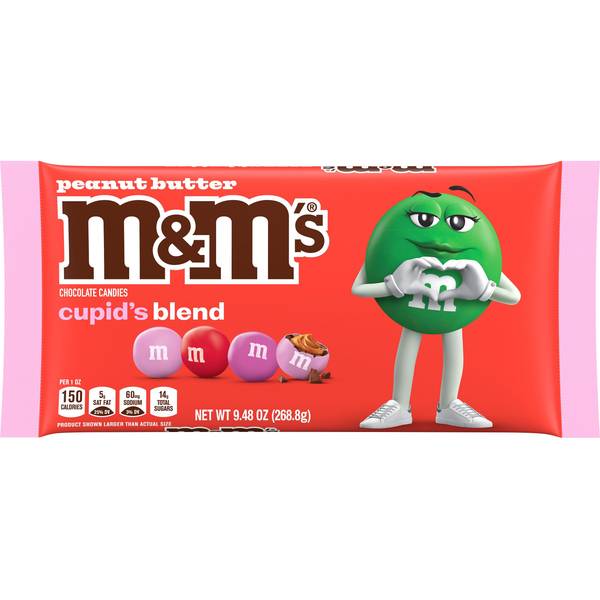 Photo of Peanut Butter Milk Chocolate Cupid's Blend Valentine's Day Candy 9.48 oz Bag