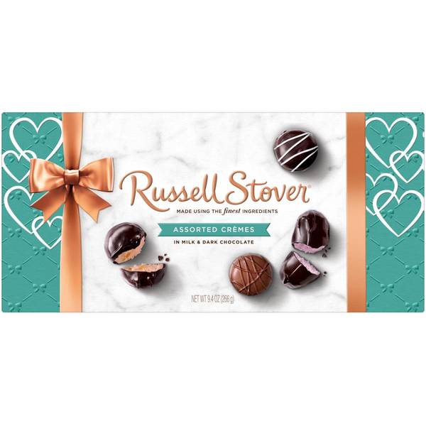 Russell Stover 9.4 oz Assorted Creams Valentines Bow Box - 211552 ...