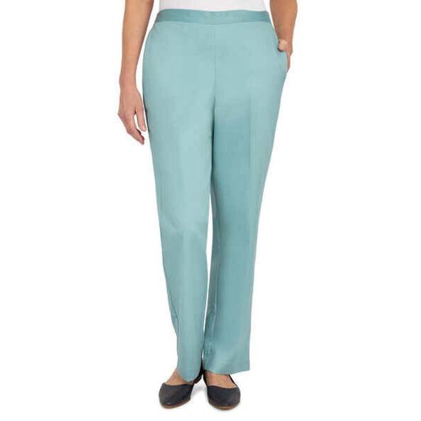 Petite Alfred Dunner Classic Pull-On Straight-Leg Pants