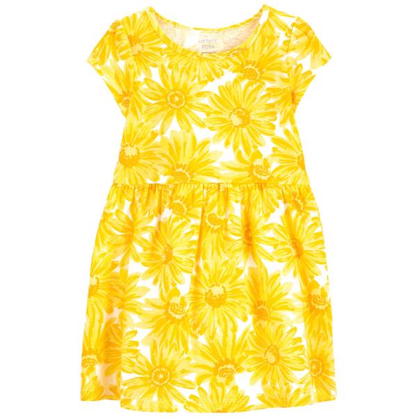 Carter's TG Floral Knit Dress Yellow - 2O864810-2T | Blain's Farm & Fleet