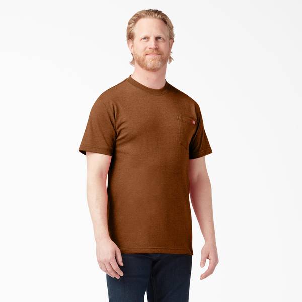 Dickies Men's Short Sleeve Heavyweight T-Shirt, Copper Heather, L ...