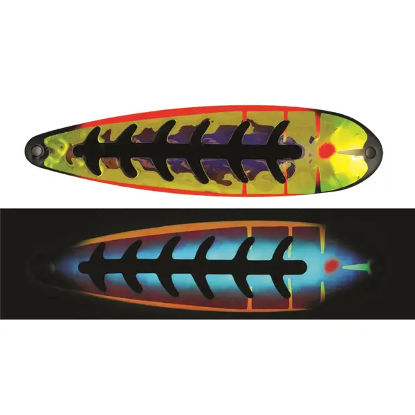 RV Series Spoon - Green Jeans by Moonshine Lures at Fleet Farm