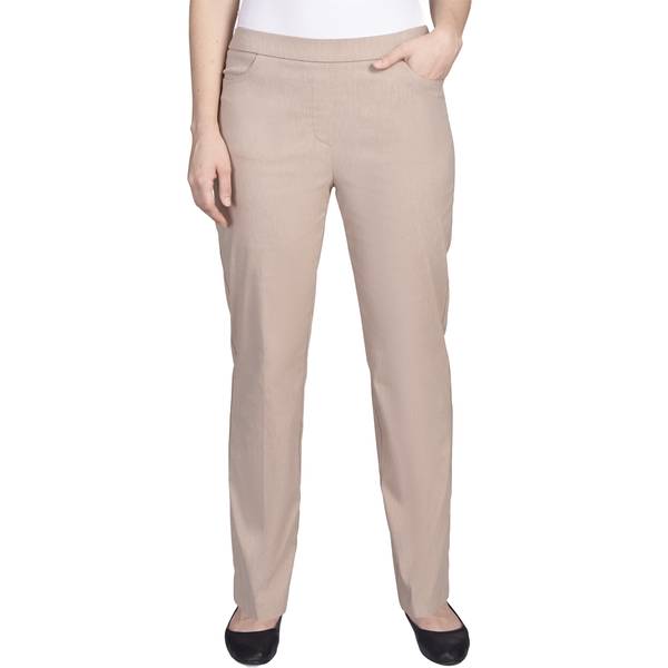 Alfred Dunner Women's Allure Stretch Pants, Tan, 16PS - 01715-261-16PS ...