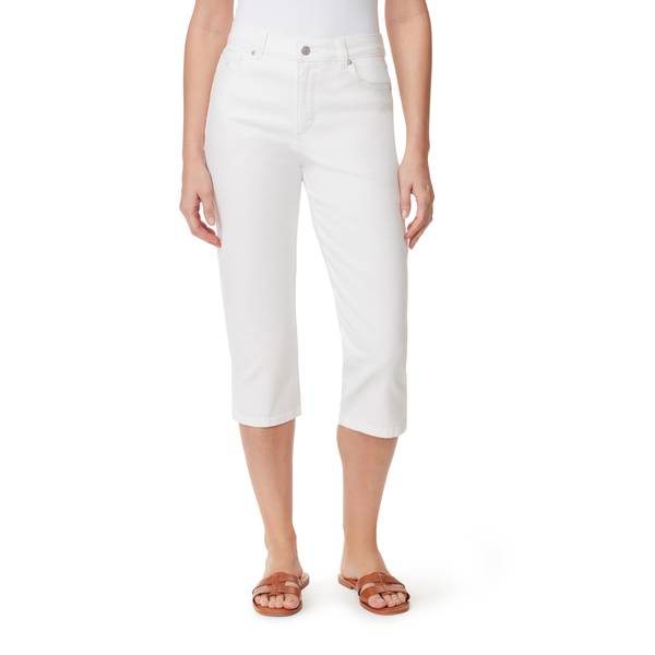 Gloria Vanderbilt Cropped Design Side Slit Cuff Pants