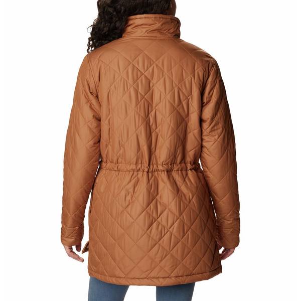 women's copper crest novelty quilted puffer coat