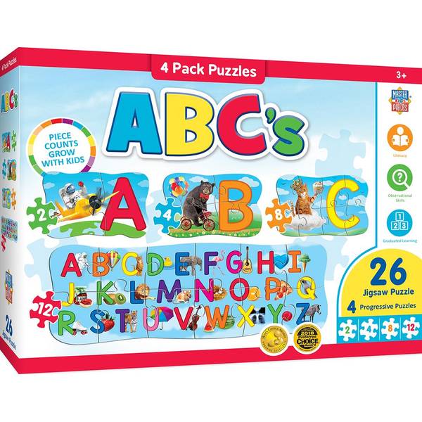 Masterpiece Puzzle 4-Count Educational ABCs Puzzle - 11809 | Blain's ...