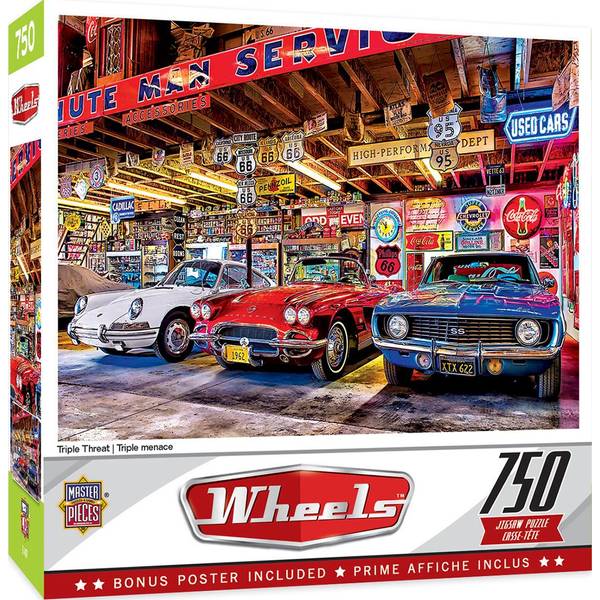Photo of 750-Piece Wheels Triple Threat Puzzle