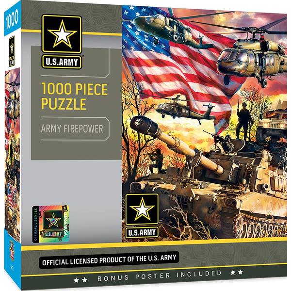 Masterpiece Puzzle 1000-Piece U.S. Army Firepower Puzzle - 71693