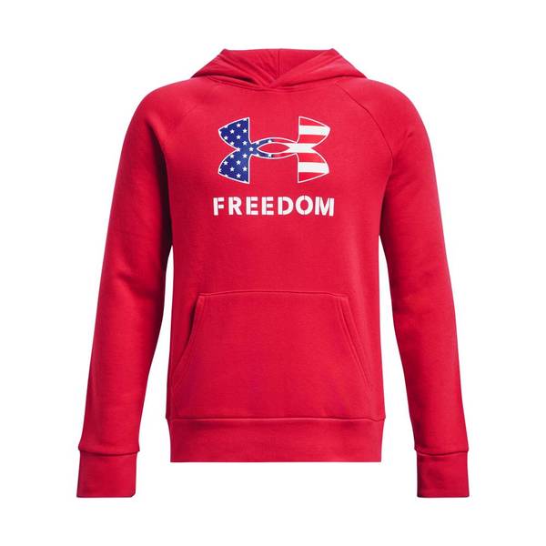 Under Armour Boy's Long Sleeve Freedom Rival Fleece Hoodie - 1380851-408-S