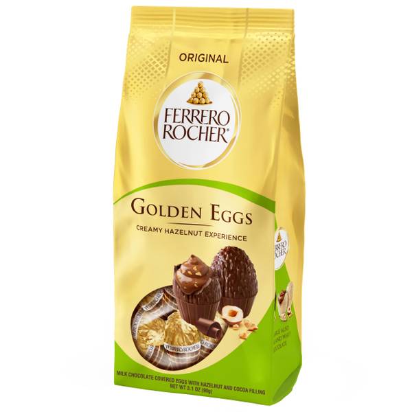 Ferrero Rocher 3.3 oz Milk Chocolate Hazelnut Golden Eggs 3260351
