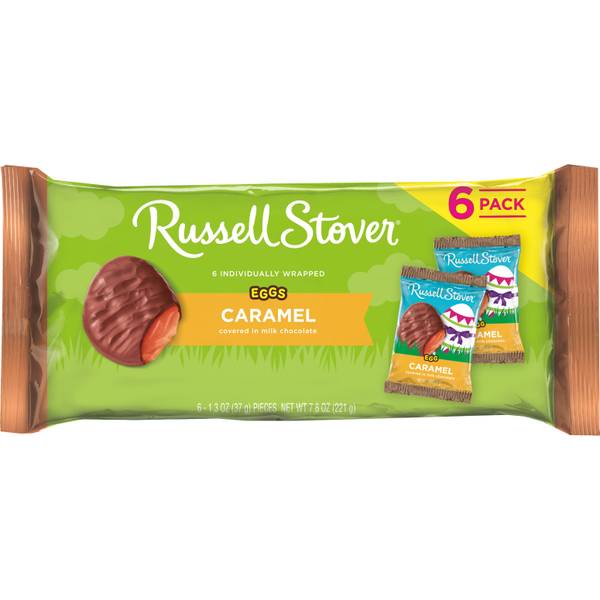Russell Stover 6Pack Milk Chocolate Caramel Eggs 3260327 Blain's Farm & Fleet