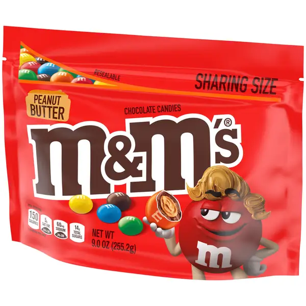 1) Bag Of Peanut M&M's Chocolate Candies 10.70 Oz Sharing