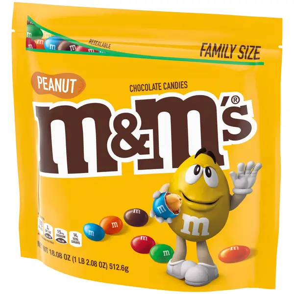 M&M'S® Peanut Butter Milk Chocolate Candy Family Size Bag, 18.4 oz - Foods  Co.