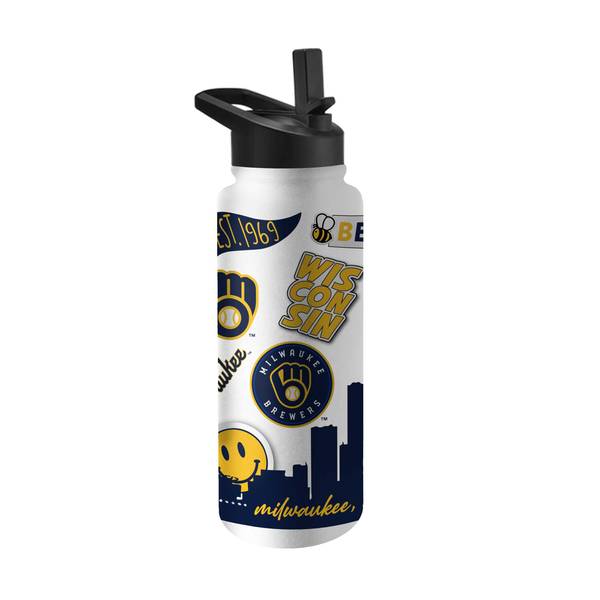 Wisconsin Badgers 32oz. Logo Thirst Hydration Water Bottle