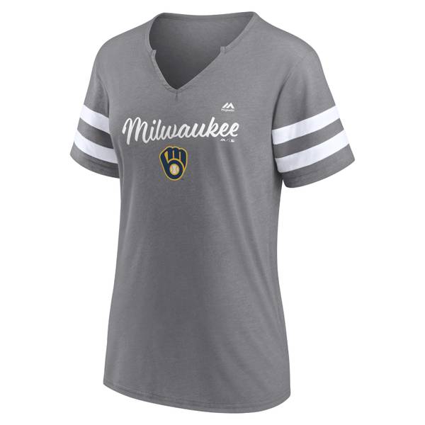 MLB Milwaukee Brewers Men's Short Sleeve Bi-Blend T-Shirt - XL