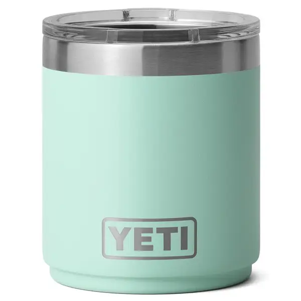 YETI Rambler 10 oz Stackable Lowball 2.0, Vacuum Insulated,  Stainless Steel with MagSlider Lid, Seafoam: Tumblers & Water Glasses