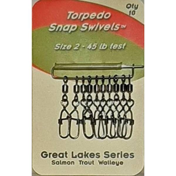 Torpedo 45 lb Size 2 Snap Swivels S0012 Blain's Farm & Fleet