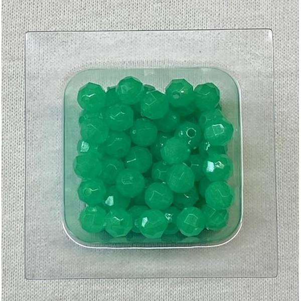 Howie 50-Count 6 mm Green Glow Beads - HF-50030