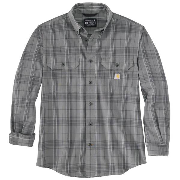 Carhartt Men's Long Sleeve Chambray Plaid Shirt - 105946075-M | Blain's ...