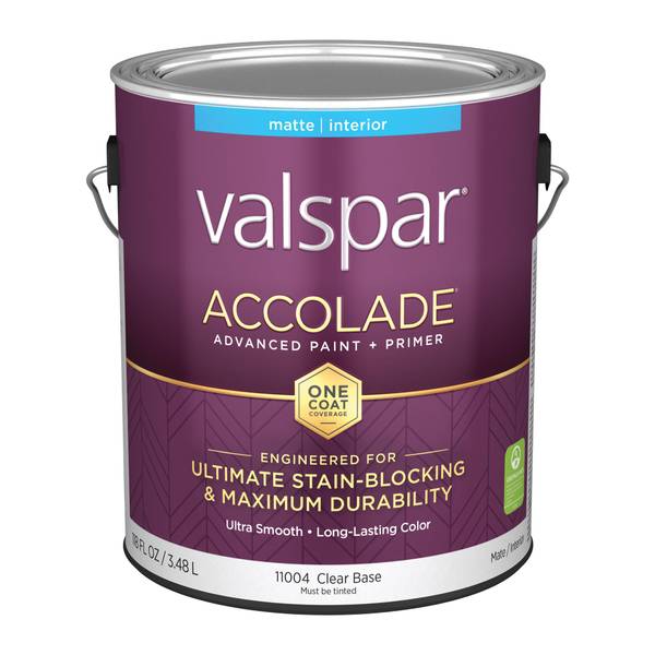 Photo of 1 Gallon Accolade Interior Paint + Primer, Matte, Clear Base